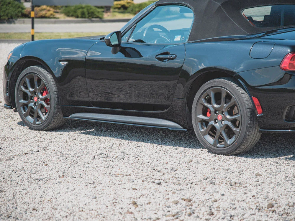Abarth 124 Spider (2017-) Maxton Design Side Skirt Splitters - Image 3