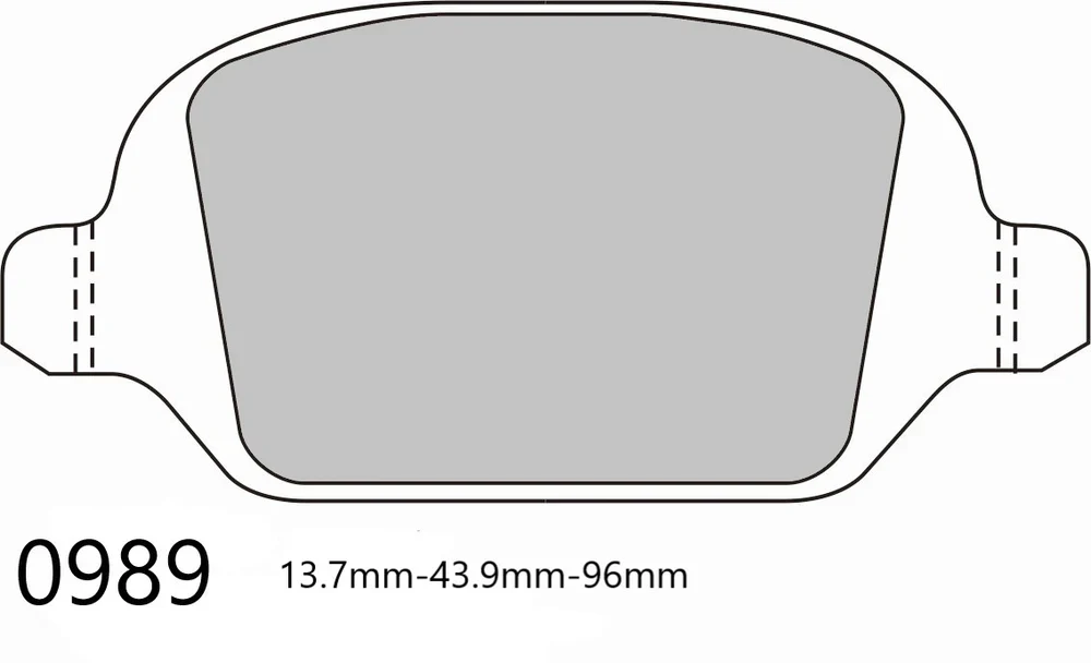 ABARTH 500 595 695 Rear Pads 0989