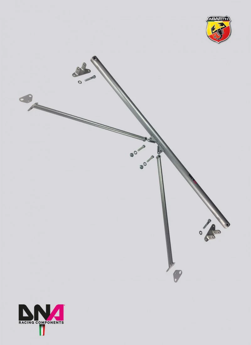 Abarth 500 EU DNA Racing Rear Strut Brace with Tie Rods Kit - Image 2