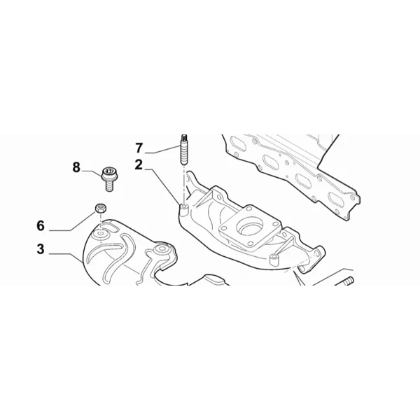Genuine Abarth/Alfa Romeo 1.4 Turbocharged Engines Reinforced Iron Exhaust Manifold - Image 2