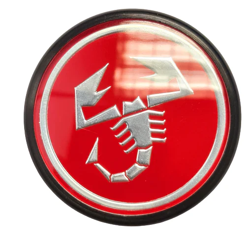 Genuine Abarth Centre Cap, Red - 500 Tributo Ferrari - Image 2