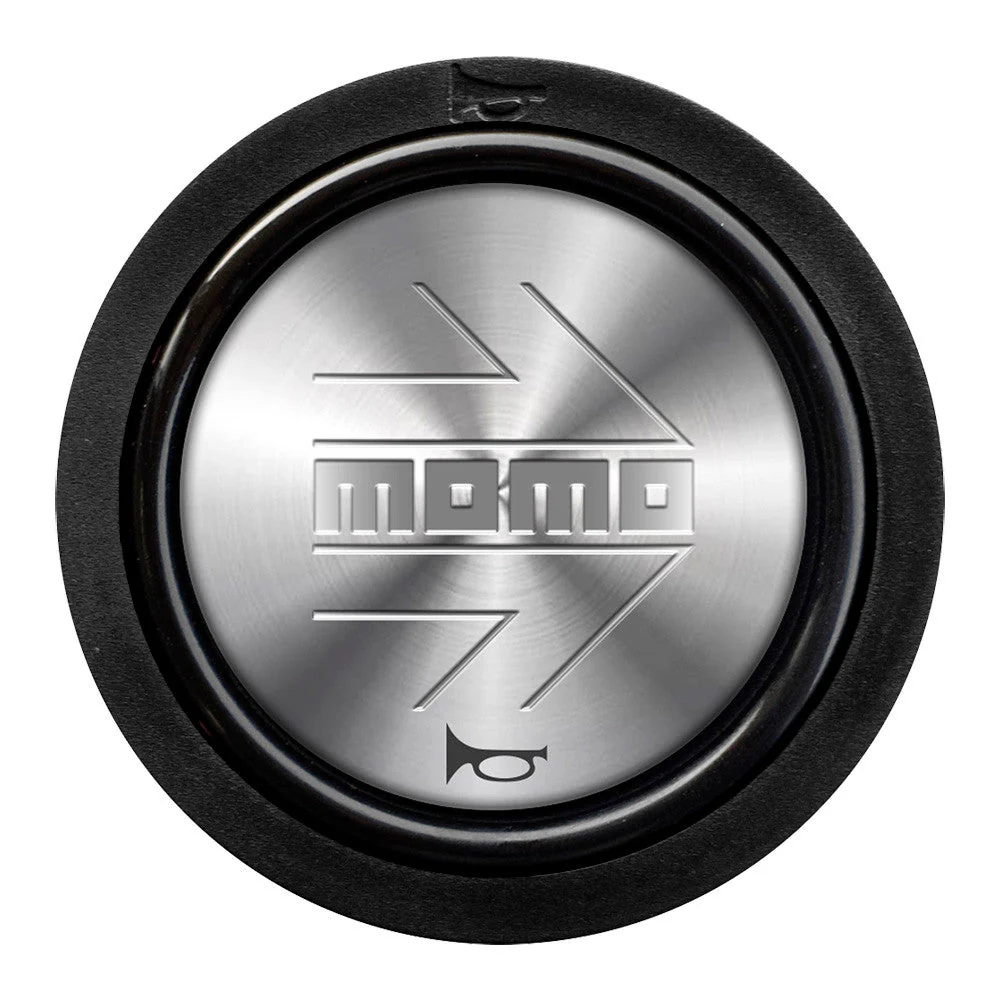Momo 2 Contact Horn Button - Momo Arrow Chrome/Silver
