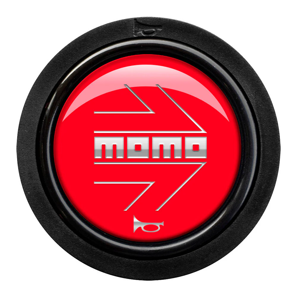 Momo 2 Contact Horn Button - Momo Arrow Gloss Red/Silver