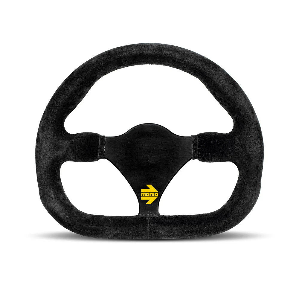 Momo Mod. 27 Steering Wheel - Black Suede 290mm Diameter