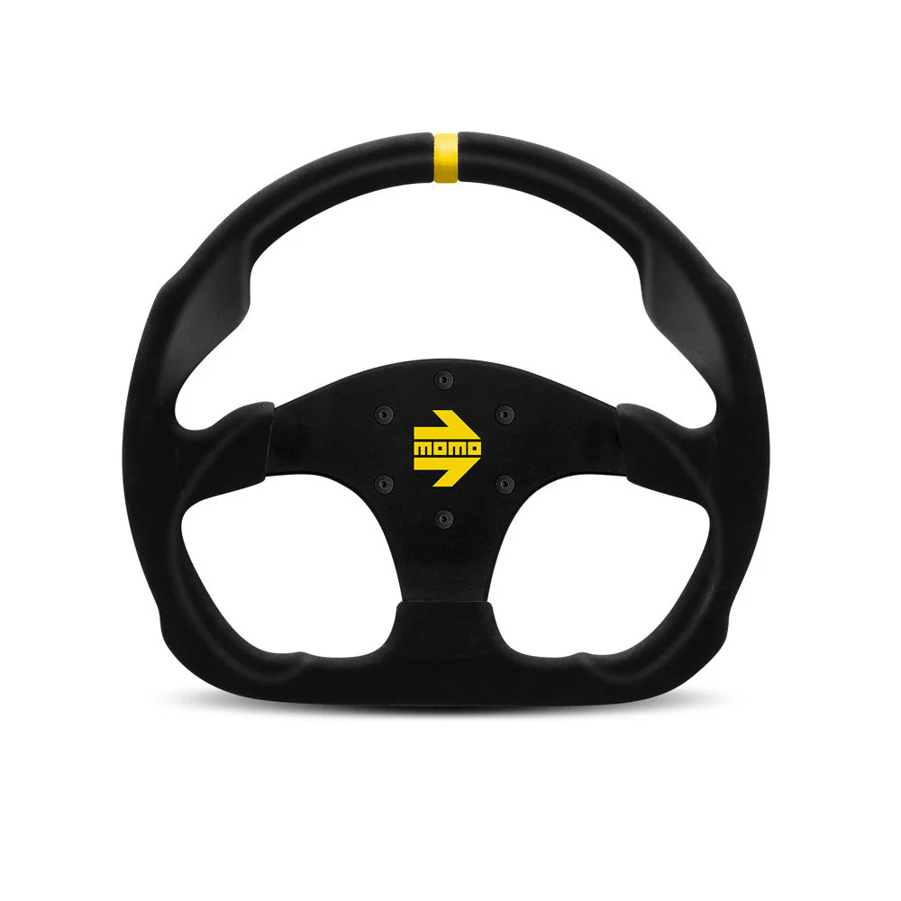 Momo Mod. 30 Steering Wheel - Black Suede 320mm Diameter