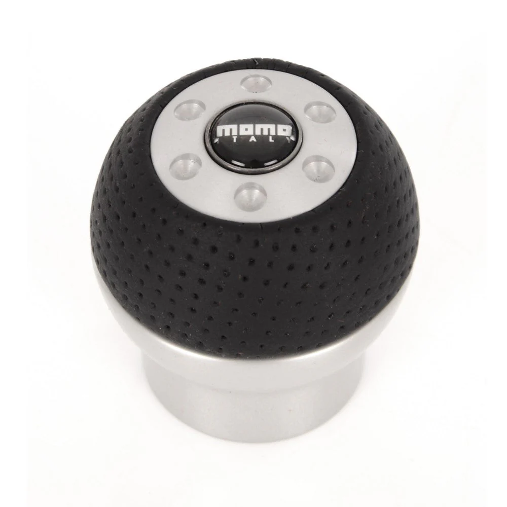 Momo Race Gear Knob - AirLeather/Aluminium "S" Type - Image 2