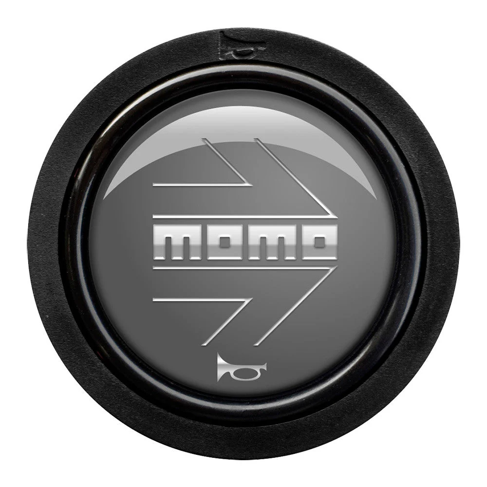 Momo Standard 2 Contact Horn Button - Momo Arrow Gloss Anthracite/Silver